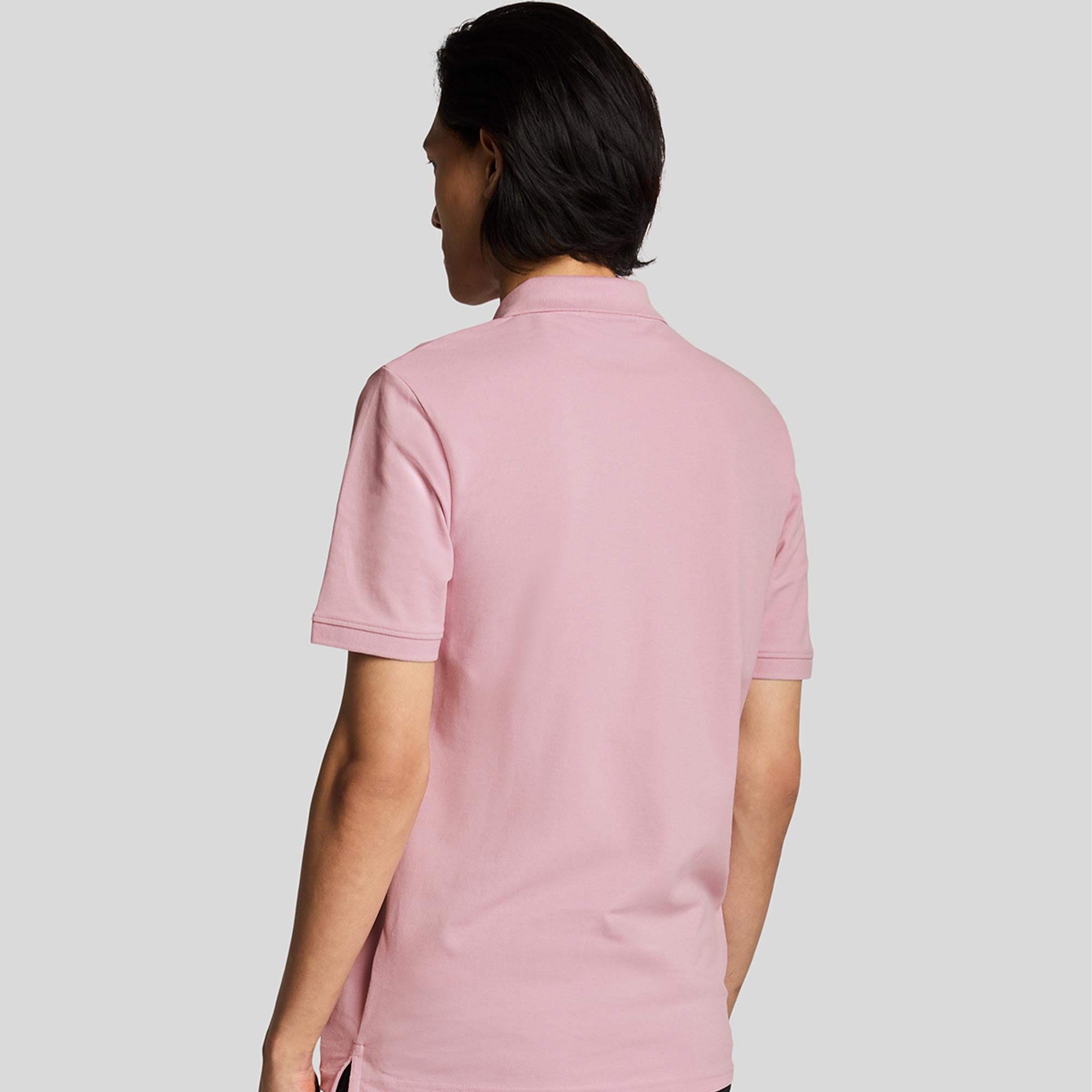 Lyle & Scott Plain Mens Polo Shirt Pink Light